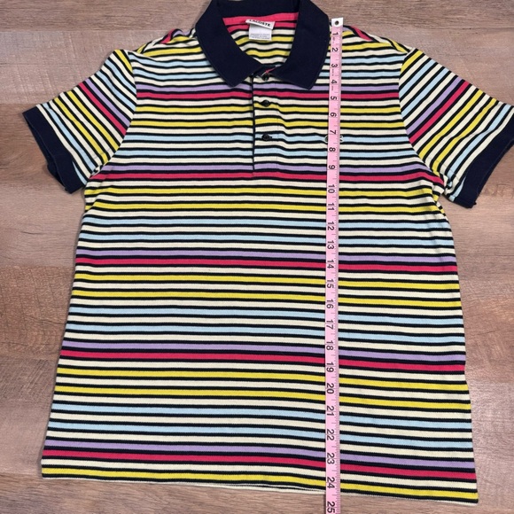 Vintage Lacoste Men’s Colorful Striped Polo size 4 (M) - Picture 4 of 9